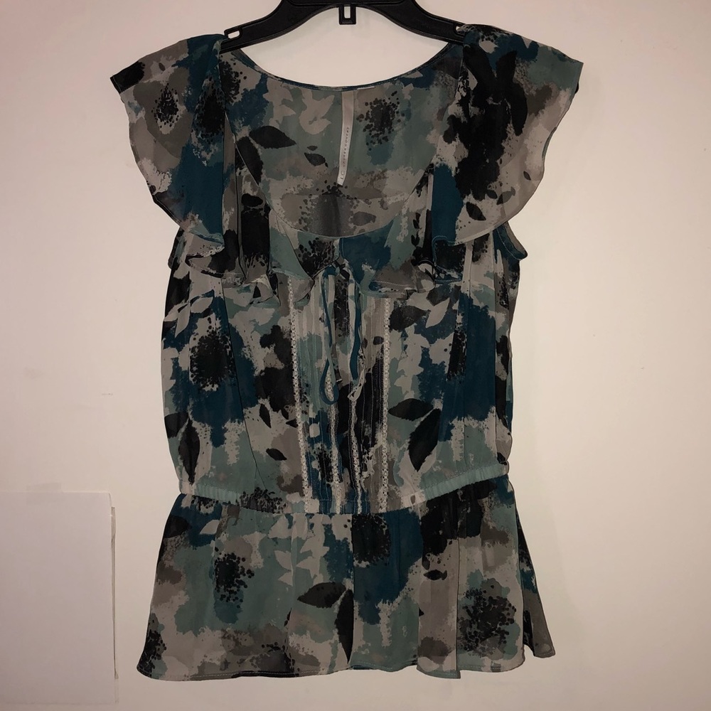 LC Lauren Conrad Small Teal Blouse